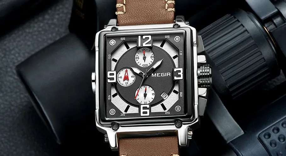 MGR™ Men's Stylish Leather Business Watch