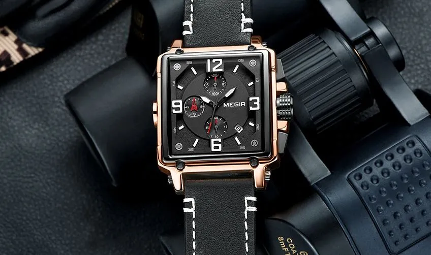 MGR™ Men's Stylish Leather Business Watch