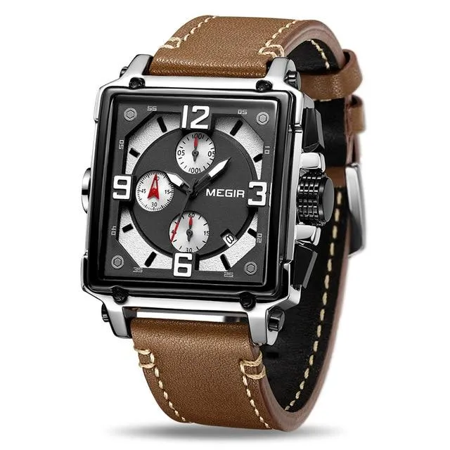 MGR™ Men's Stylish Leather Business Watch