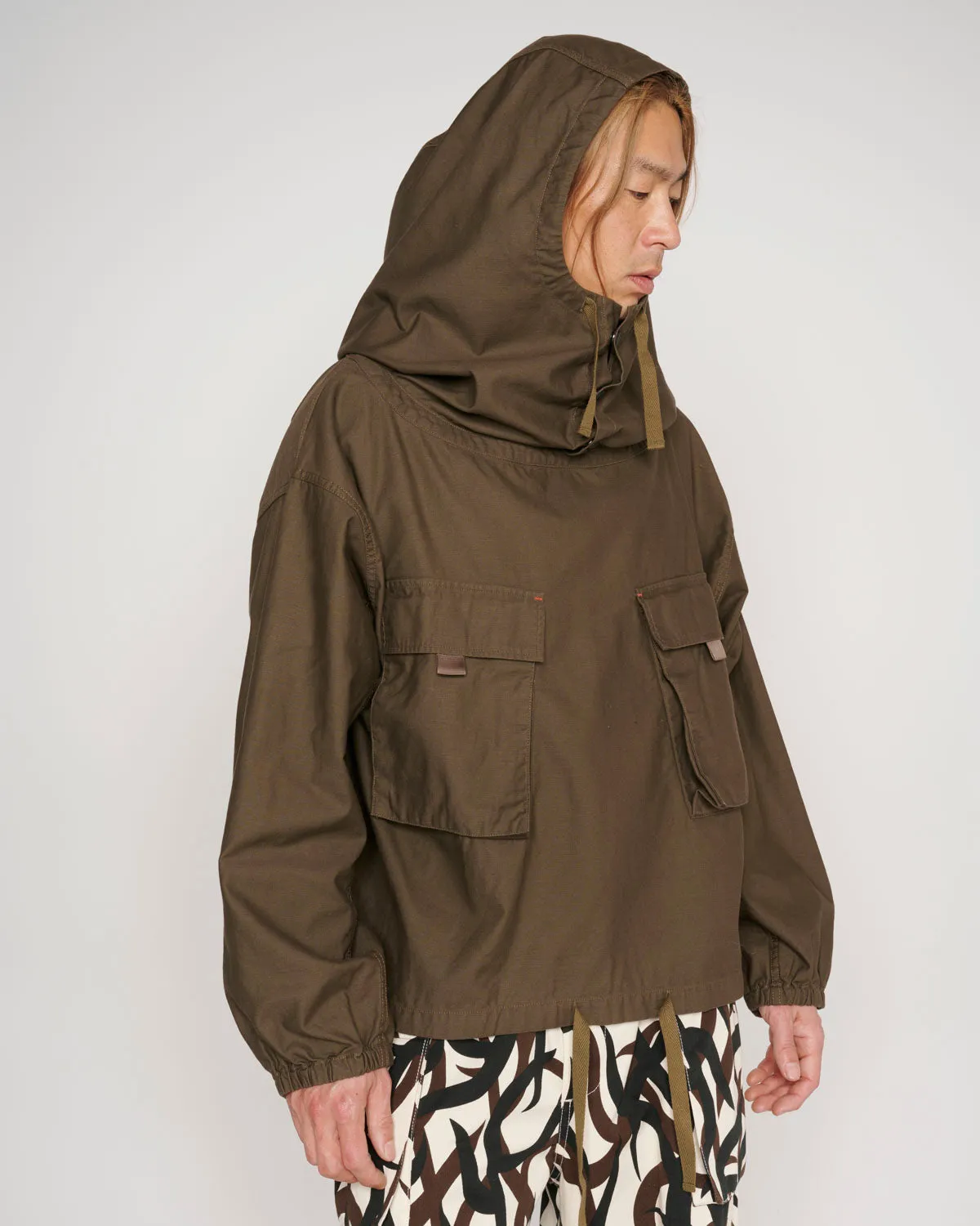 Military Cloth Smock - Olive