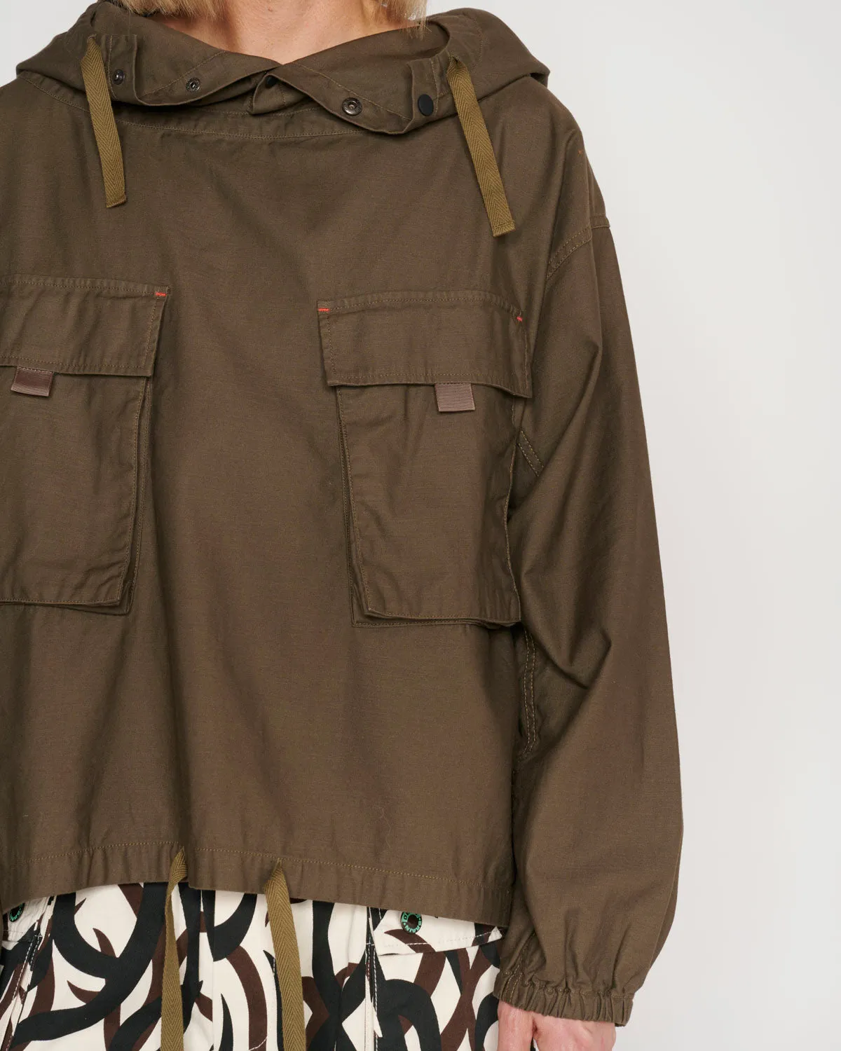 Military Cloth Smock - Olive