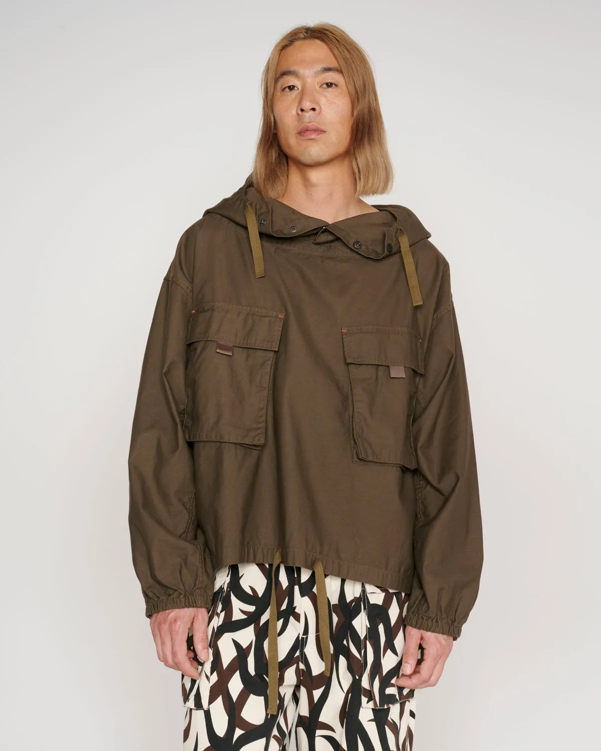 Military Cloth Smock - Olive