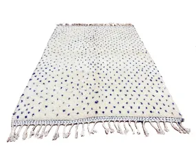 Moroccan Blue Polka Dot Rug