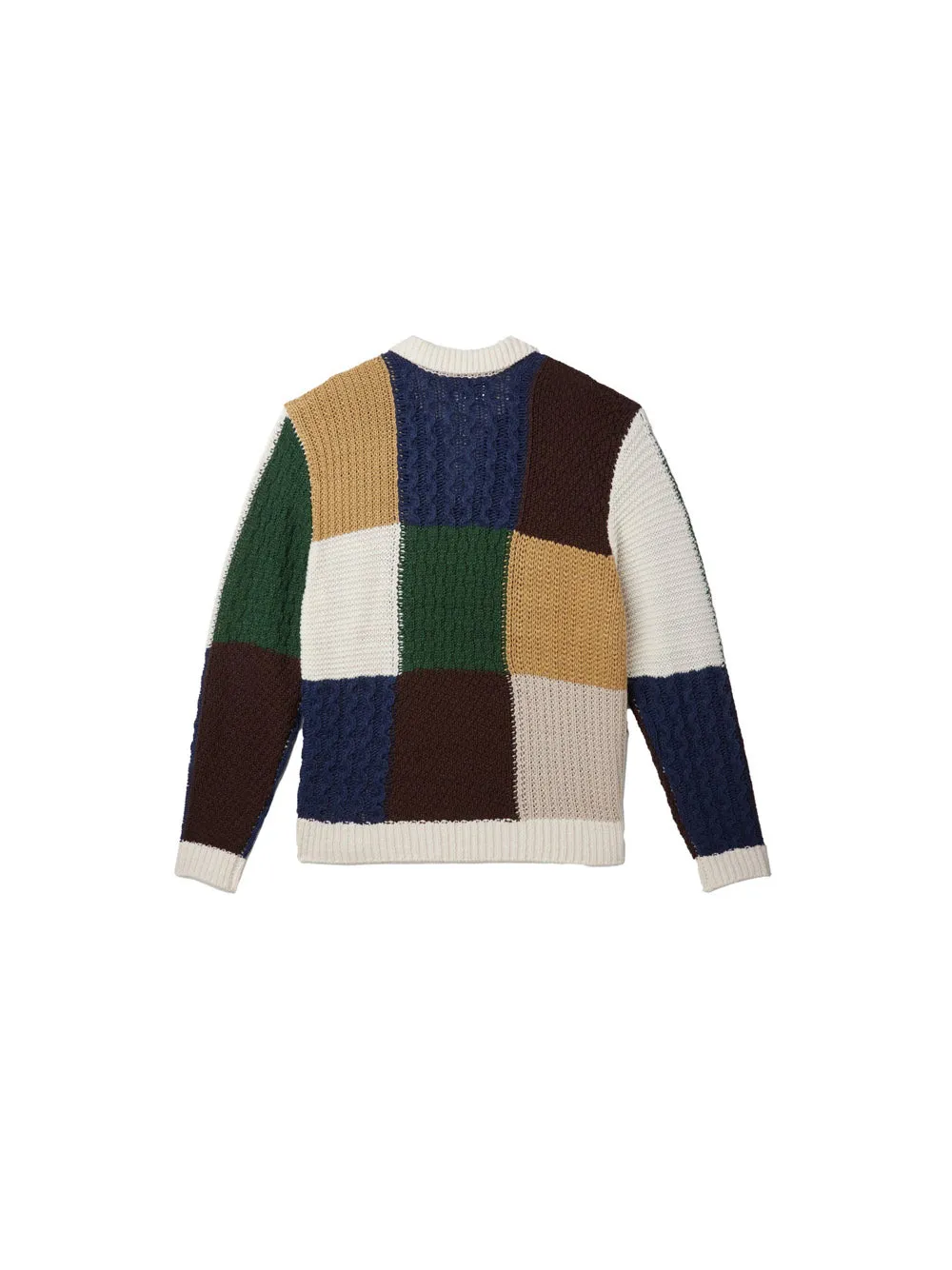 Oliver Patchwork Sweater - Unbleached Multi