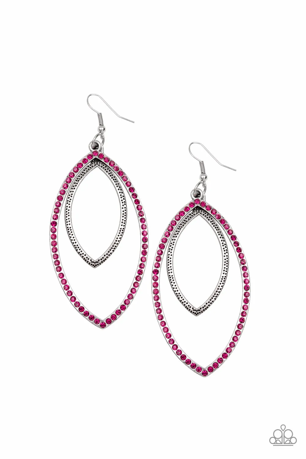 Paparazzi Accessories  - High Maintenance #E306 Peg - Pink Earring