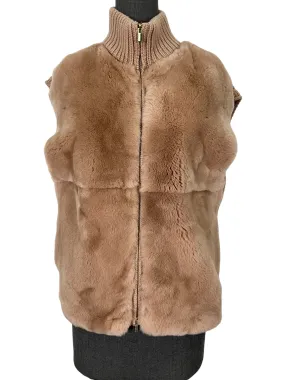 Peserico Rabbit Fur Vest Size M