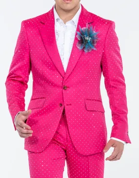 rhinestone suit pink