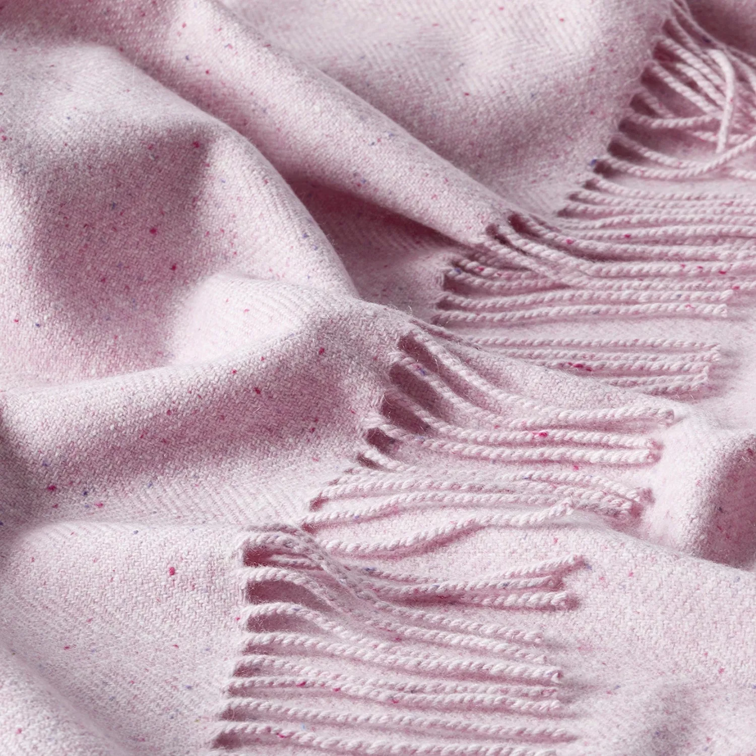 Speckled Pink Cashmere Blanket | Lomond