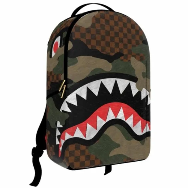 Sprayground Green Camo 3AM Fur Backpack