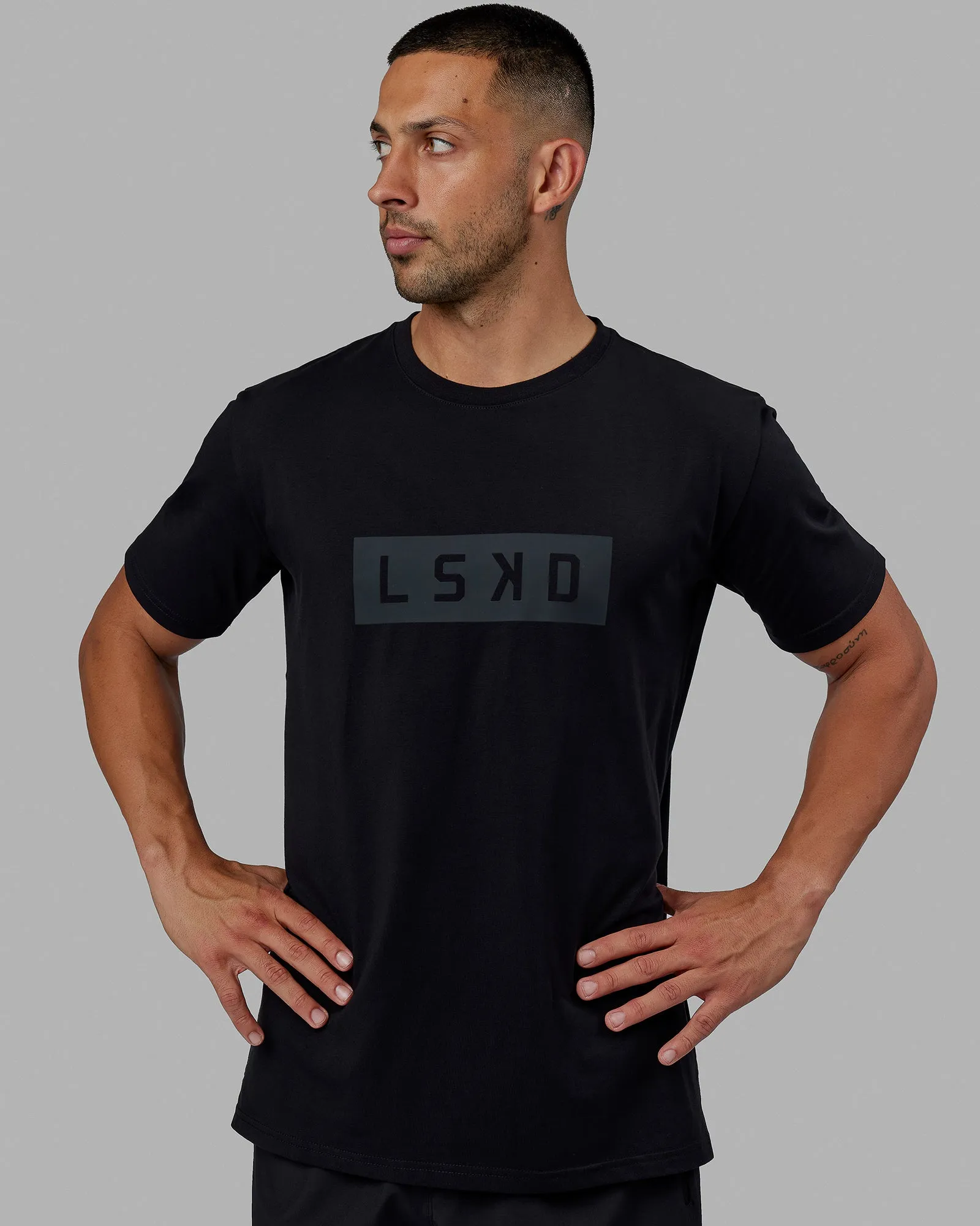 Strength FLXCotton Tee - Black-Black