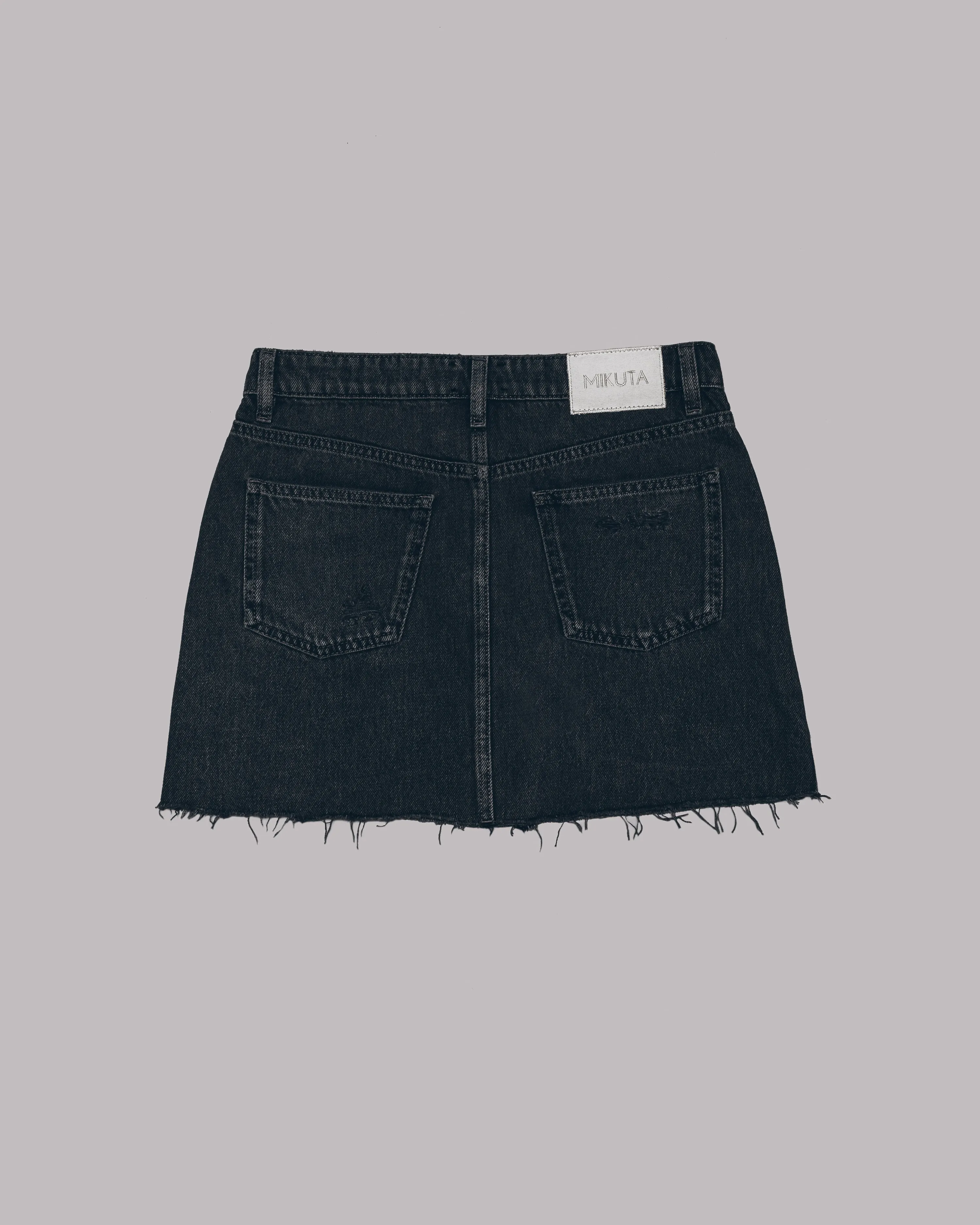 The Black Denim Skirt