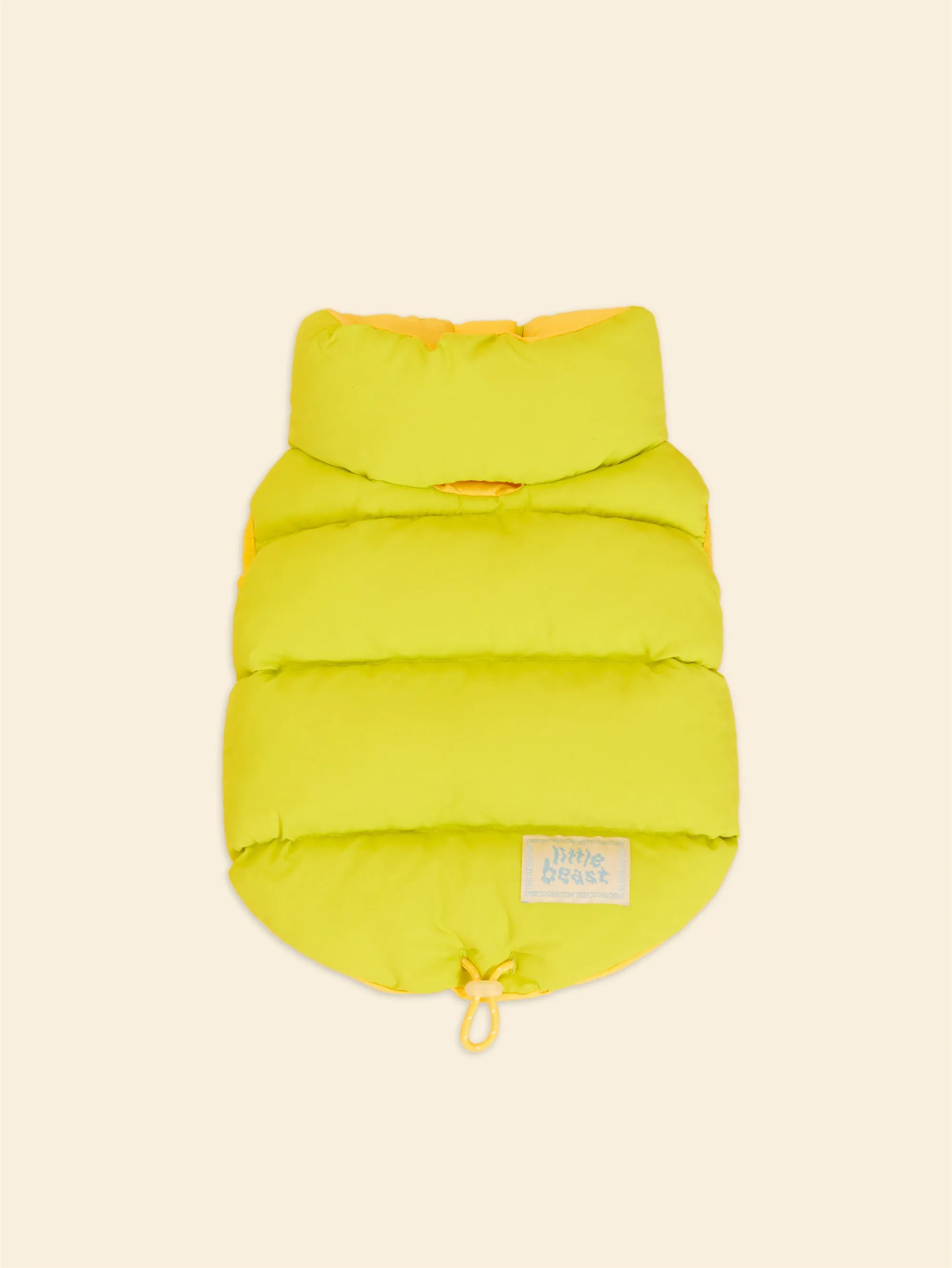 The Super Duper Reversible Parka Vest - Lime & Cream