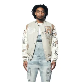 Torch Varsity Jacket - Clay