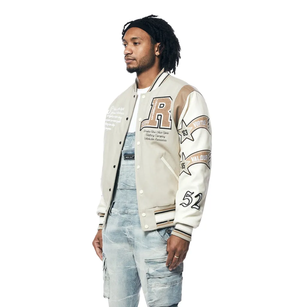 Torch Varsity Jacket - Clay