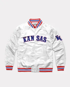 University of Kansas Arch White Varsity Jacket