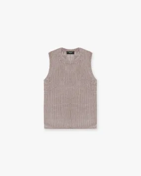 Washed Knit Vest - Dawn